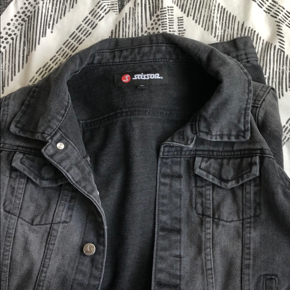 black denim jacket - Picture 2 of 2